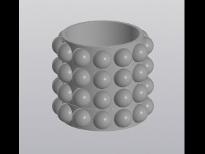 flowerpot snowballs 3D Print Model
