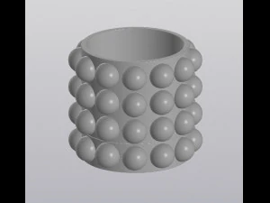 flowerpot snowballs 3D Print Model
