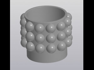 flowerpot snowballs Modello di stampa 3D