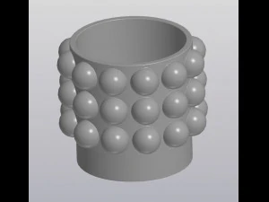 flowerpot snowballs 3D Print Model