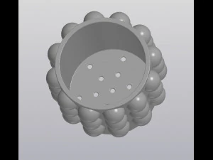 flowerpot snowballs 3D Print Model