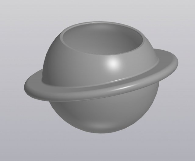 flowerpot planet saturn Modelo de Impressão 3D .c4d .max .obj .3ds .fbx .stl .blend 