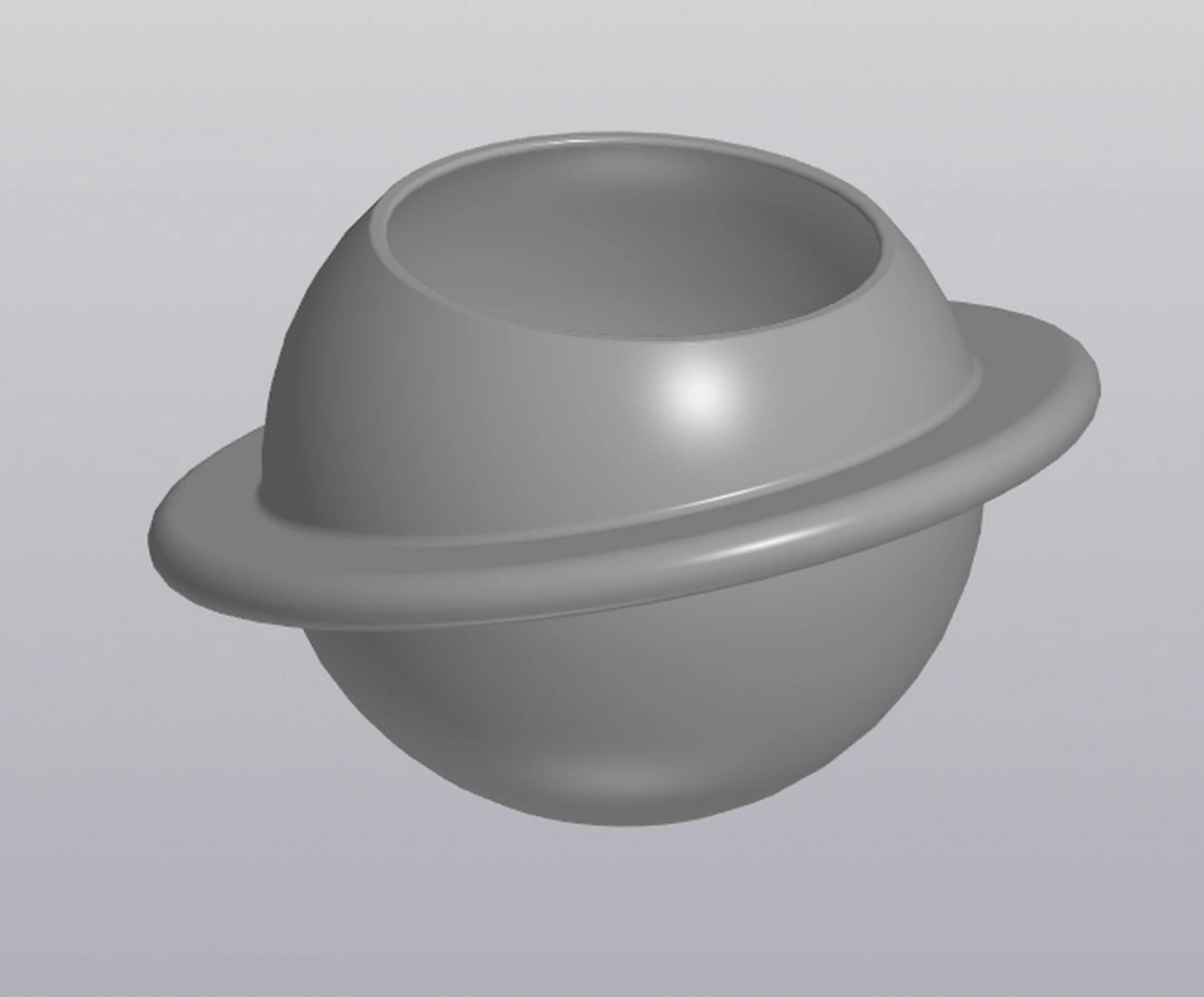 flowerpot planet saturn 3D Print Model .c4d .max .obj .3ds .fbx .stl .blend