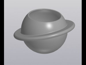 flowerpot planet saturn Modelo de impresión 3D