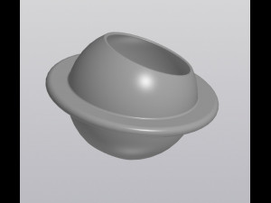 flowerpot planet saturn Modelo de Impressão 3D