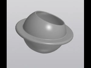 flowerpot planet saturn 3D Print Model