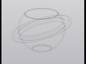 flowerpot planet saturn Modelo de Impressão 3D