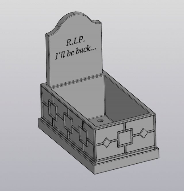 flowerpot grave Model Cetak 3D .c4d .max .obj .3ds .fbx .stl .blend 