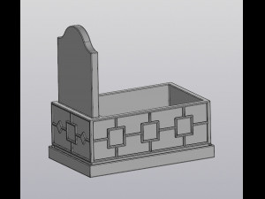 flowerpot grave Model Cetak 3D