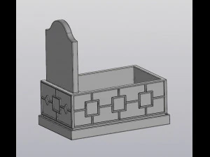 flowerpot grave 3D Print Model
