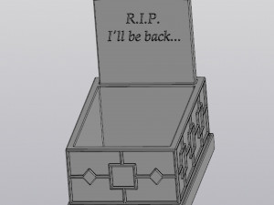 flowerpot grave Model Cetak 3D
