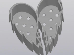 flowerpot angel wings 3D Print Model