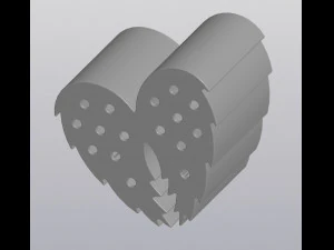 flowerpot angel wings 3D Print Model