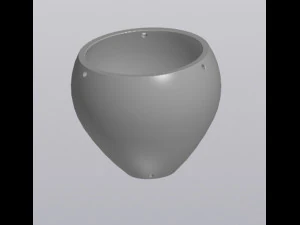 Hanging flowerpot hot air balloon 3D Print Model