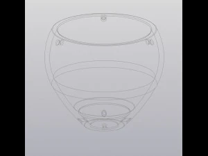 Hanging flowerpot hot air balloon 3D Print Model