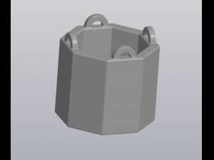 Hanging flowerpot hot air balloon 3Dプリントモデル