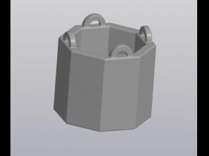 Hanging flowerpot hot air balloon 3D Print Model
