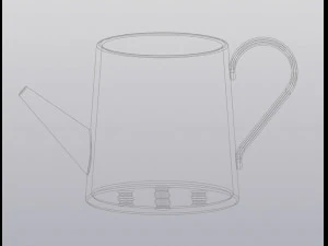 Flowerpot watering can 3D Print Model