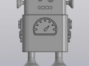 pencil holder - flowerpot robot 3D Print Model
