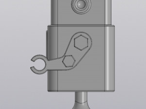 pencil holder - flowerpot robot 3D-Druckmodell