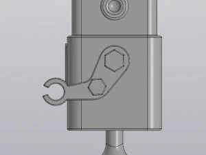 pencil holder - flowerpot robot 3D Print Model