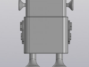 pencil holder - flowerpot robot 3D-Druckmodell