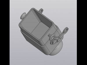 pencil holder - flowerpot robot 3D-Druckmodell