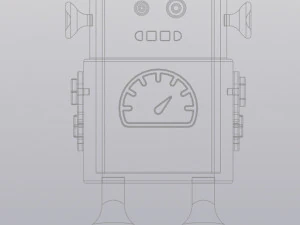 pencil holder - flowerpot robot 3D Print Model