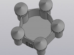 pencil holder flowerpot castle 3D Print Model