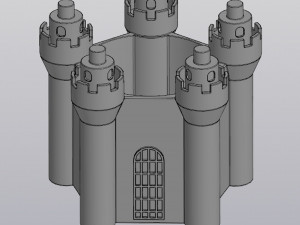 pencil holder flowerpot castle 3D Print Model