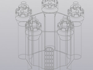 pencil holder flowerpot castle 3D Print Model