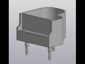 flowerpot holder for small things piano 3D Print Model