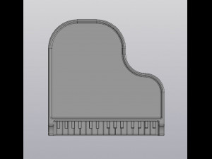 flowerpot holder for small things piano 3D Print Model