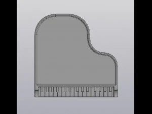 flowerpot holder for small things piano 3D Print Model