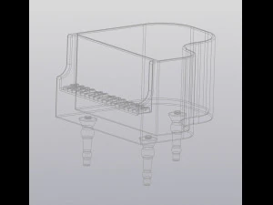 flowerpot holder for small things piano 3D Print Model