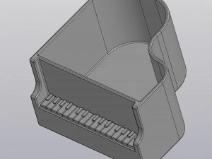 flowerpot holder for small things piano 3D Print Model