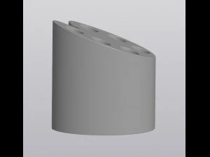 pencil holder brush holder artists palette 3D Print Model