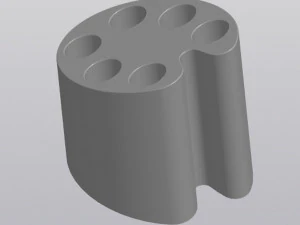 pencil holder brush holder artists palette 3D Print Model