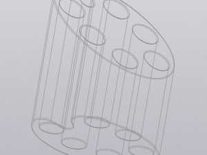 pencil holder brush holder artists palette 3D-Druckmodell