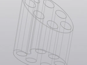 pencil holder brush holder artists palette 3D Print Model