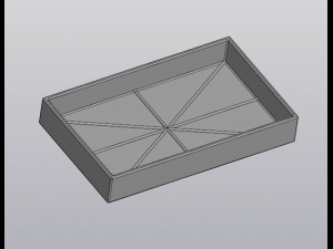 gothic flowerpot grave and cross 3D Print Model
