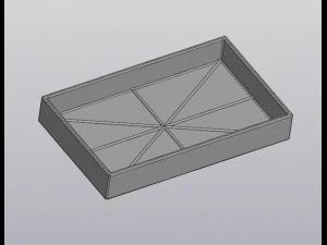 gothic flowerpot grave and cross 3D Print Model