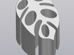 pencil holder monstera leaf Modelo de Impressão 3D