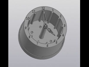 flowerpot clock 3D Print Model