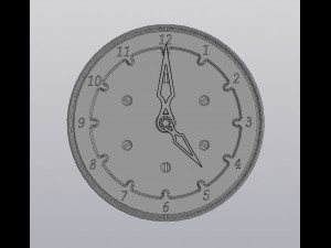 flowerpot clock 3D-printmodel