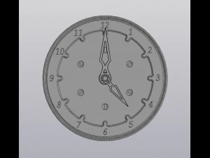 flowerpot clock 3D Print Model