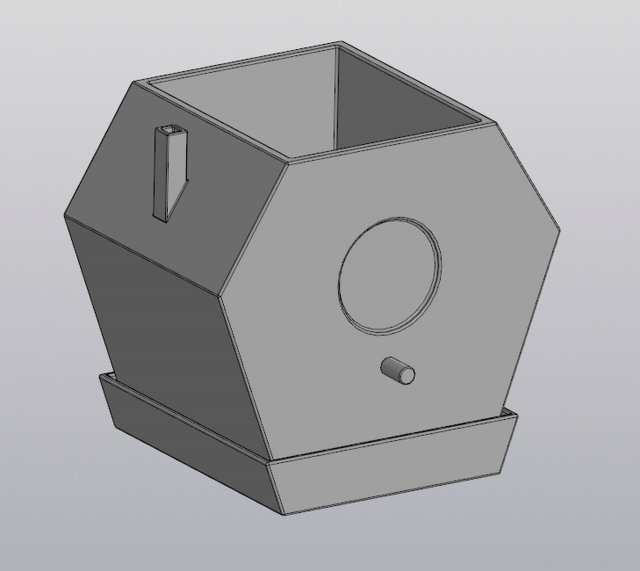 Flowerpot Birdhouse Modelo de Impressão 3D .c4d .max .obj .3ds .fbx .stl .blend