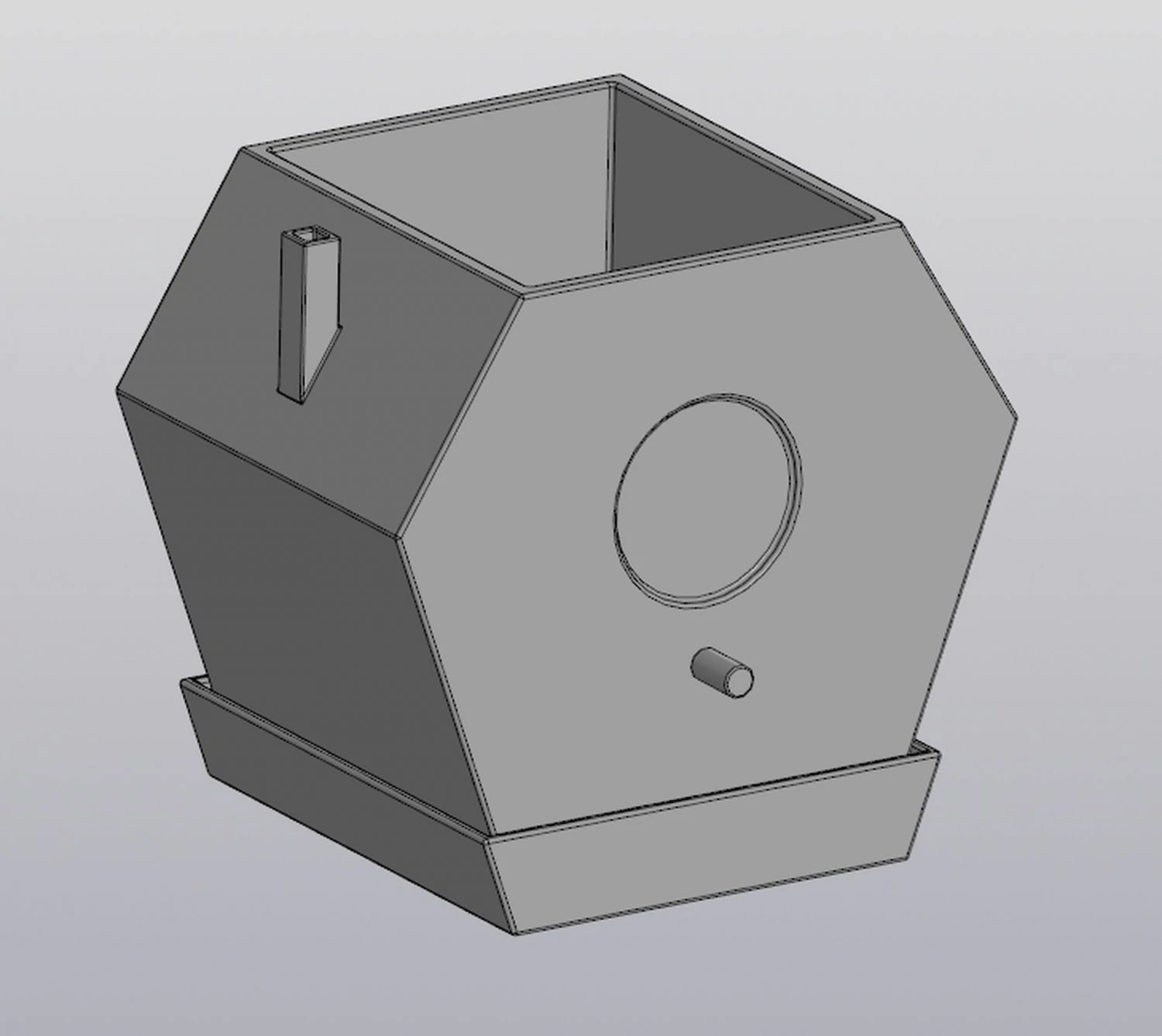 Flowerpot Birdhouse 3D Print Model .c4d .max .obj .3ds .fbx .stl .blend 