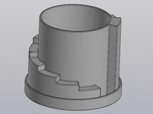 Flowerpot Stairs 3D Print Model