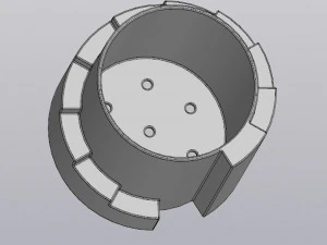 Flowerpot Stairs 3D Print Model